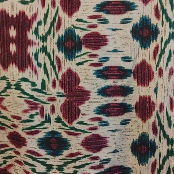 Jones New York Embellished Neck Blouse Small Petite Satin Purple Beaded Sequins - Picture 7 of 7